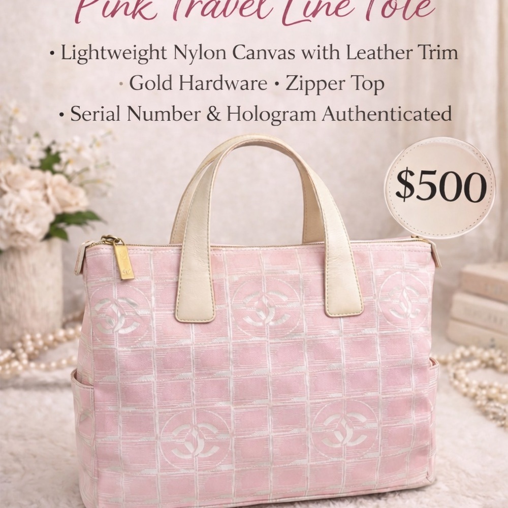CHANEL Pink and Cream Tote